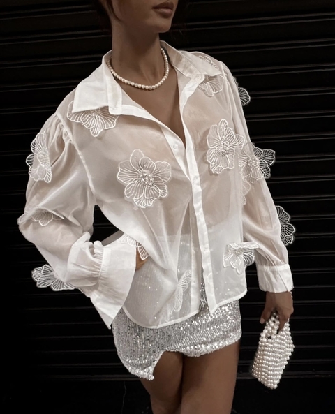 Camisa Cyrus White & Black