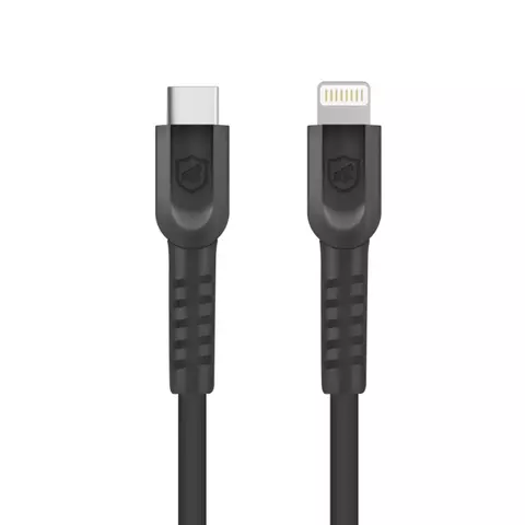 Cabo GShield Dual Shock USB C Para Lightning 1,2M Preto