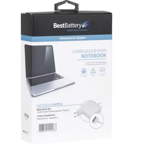 Carregador Apple Magsafe BestBattery Air 14.85V 3.05A