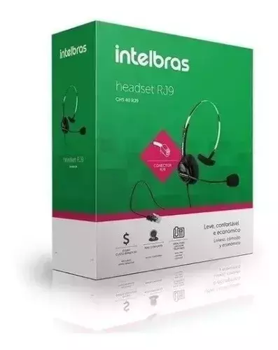 Headset CHS40 RJ9 Intelbras