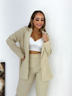 Conjunto Alfaiataria Linho Nude