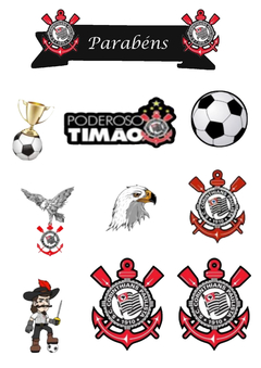 topo de bolo corinthians