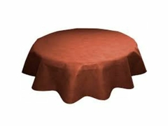 Toalha de Mesa Redonda de Tnt Marrom -1,28 cm 1 Unidade