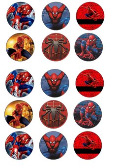 Adesivo Homem Aranha c/30 unidades