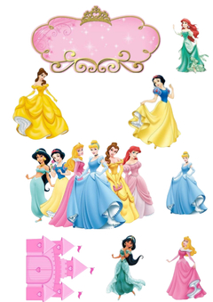 topo de bolo As Princesas
