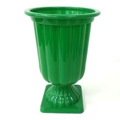 VASO DECORATIVO DE PLÁSTICO 19  Cm VERDE