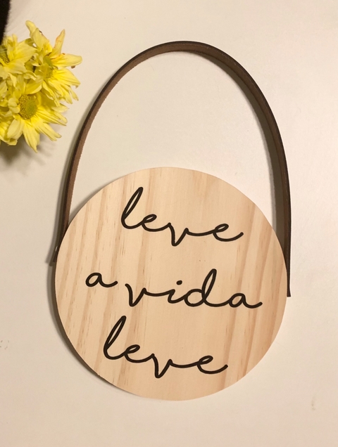 Flâmula Redonda Leve A Vida Leve 19cm