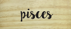 Placa Signo Pisces 25x9cm