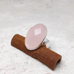 Anel em prata com Quartzo Rosa 0112819A0013 - comprar online