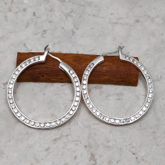 Brinco em prata com Zircônia 0103832B0043