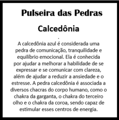 Pulseira Coleção Magic Stones - Calcedônia Azul na internet