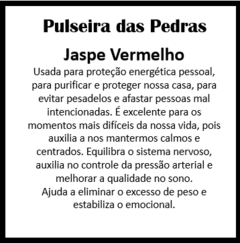 Pulseira Coleção Magic Stones - Jaspe Vermelho na internet