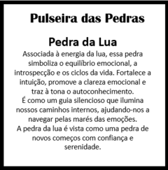 Pulseira Coleção Magic Stones - Pedra da Lua na internet