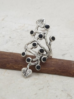 Anel em prata com Onix 0103815A0186 na internet