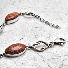 Pulseira em prata com Pedra do Sol 0103827U0001 na internet