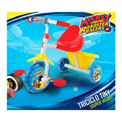 Triciclo Tiny Mickey Unibike Con Barra De Arrastre 301104 en internet