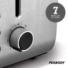 Tostadora Eléctrica Peabody Para 2 Rebanadas Pe-t8127 - tienda online