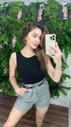 Shorts Alfaiataria com cinto - comprar online