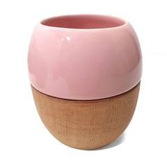 Mate cerámica y madera - tienda online