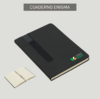 cuaderno con logo