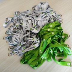 Llaveros colgantes con logo para eventos