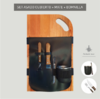 Set Tabla Asado Juego Jumbo con Mate y Bombilla