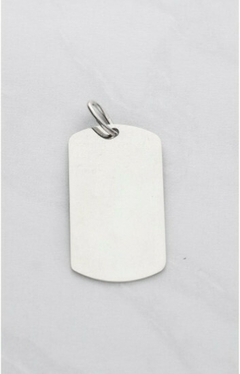 Dije de plata 925 MP0010 Chapa Militar Para Grabar
