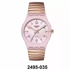Reloj knock out KN2495-035 malla de metal elastizable rose para dama - comprar online
