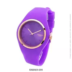 Reloj Knock Out KN8469-699 Malla de caucho violeta para dama