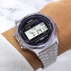 Reloj Casio A171WE-1AVDF CA-093 Digital Vintage malla de acero Plateado Unisex WR - comprar online