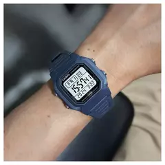 Reloj Casio W800H-2A digital malla de silicona azul unisex WR100M - comprar online