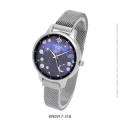 Reloj Knock Out KN0917-318 malla de metal tejido plateado para dama - comprar online