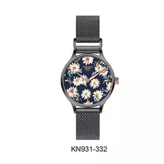 Reloj Knock Out KN0931-332 malla de metal tejido negro para dama - comprar online
