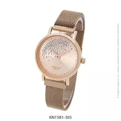 Reloj Knock Out KN1581-305 malla de metal tejido rose para dama - comprar online