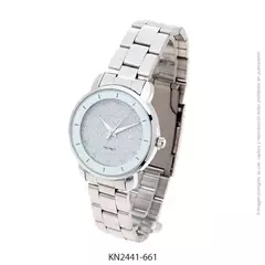 Reloj Knock Out KN2441-661 malla de metal plateado para dama en internet