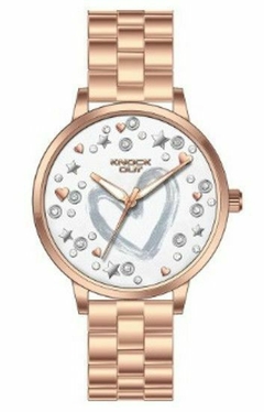 Reloj Knock Out KN2469-105 malla de metal rose para dama - comprar online