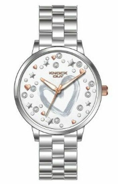 Reloj Knock Out KN2469-106 malla de metal plateado para dama - comprar online