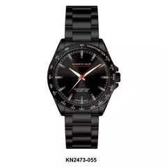 Reloj Knock Out KN2473-055 malla de metal negro para caballero - comprar online