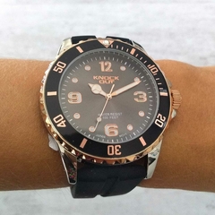 Reloj Knock Out KN8446-053 malla de caucho negro para caballero - comprar online