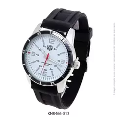 Reloj Knock Out KN8466-013 malla de caucho negro para caballero - comprar online