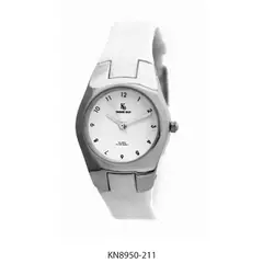 Reloj Knock Out KN8950-211 malla de caucho blanco para dama - comprar online