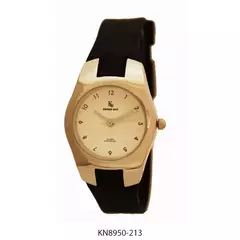 Reloj Knock Out KN8950-213 malla de caucho negro para dama - comprar online