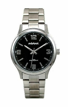 Reloj Mistral GMT-6789-01 malla de acero para caballero - comprar online