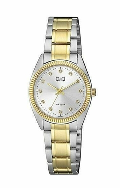 Reloj Q&Q QZ65J401Y-1 Malla De Acero combinado Para dama - comprar online
