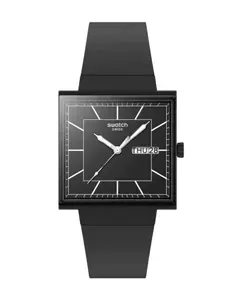 Reloj Swatch Bioceramic SO34B701 Essentials What If...Blackagain? para dama malla de silicona negro - comprar online