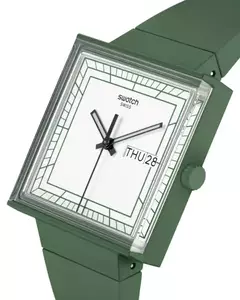 Reloj Swatch Bioceramic SO34G700 What If... Green? para dama malla de silicona verde - tienda online