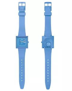 Reloj Swatch Bioceramic SO34S700 What If... Sky? para dama malla de silicona Azul - tienda online