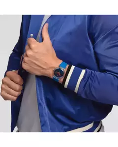 Reloj Swatch SO29K702 Polablue Unisex malla de silicona azul - comprar online