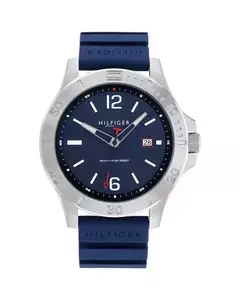 Reloj Tommy Hilfiger 1791991 malla de caucho azul para caballero - comprar online
