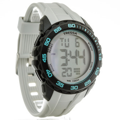 Reloj Tressa BLAS-03 Digital malla de silicona gris para dama - comprar online